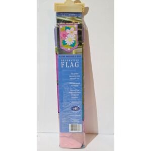 Vintage 2001 Happy Mothers Day Decorative Outdoor Nylon Flag 28" X 44" NOS